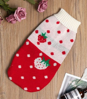 KFX-8572733 Cozy Cotton Knit Winter Clothes for Puppies and Kittens with Anti-Skid Features