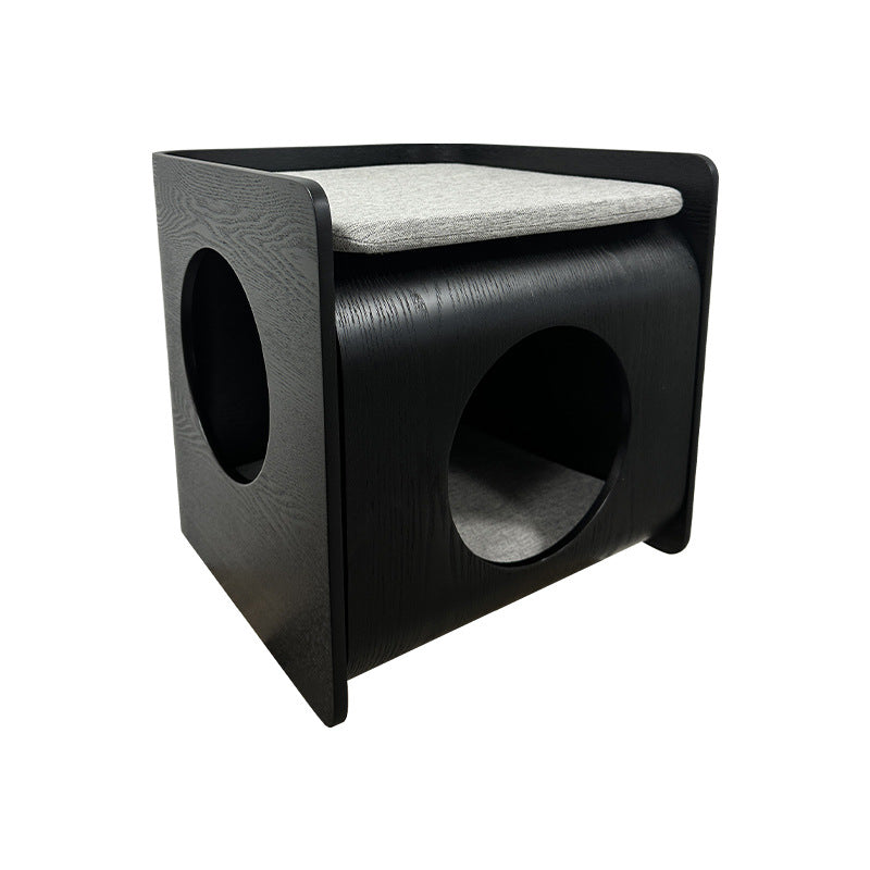 KFX-8572989 Wooden Pet Bed with Removable and Washable Design for Cats in Multiple Colors