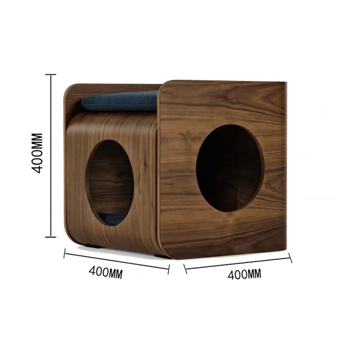 KFX-8572989 Wooden Pet Bed with Removable and Washable Design for Cats in Multiple Colors