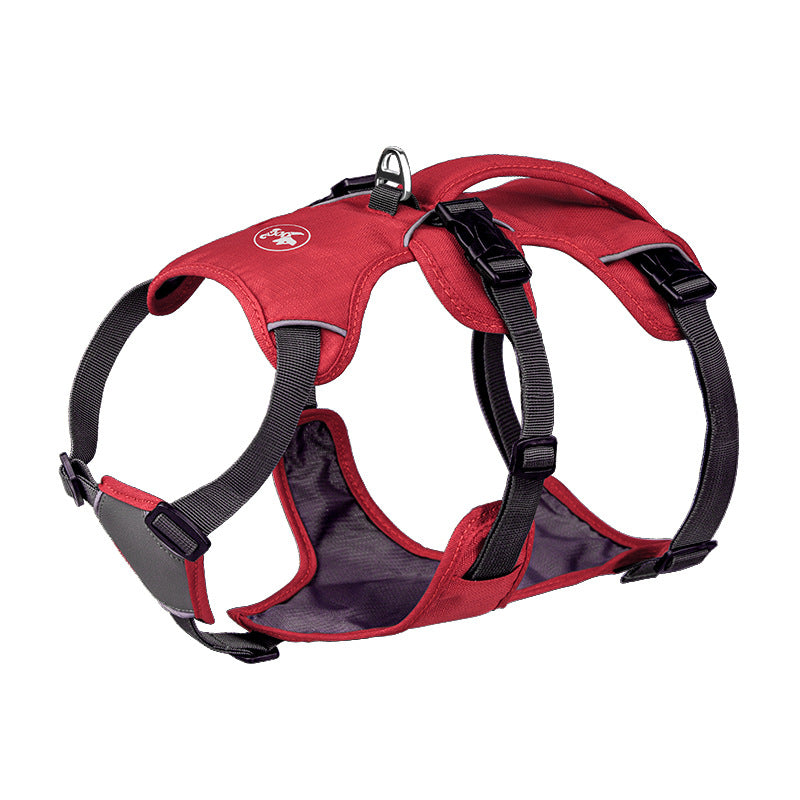 KFX-8574013 Large Anti-Slip Pet Chest Harness with Traction Rope in Various Colors