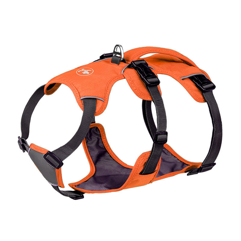 KFX-8574013 Large Anti-Slip Pet Chest Harness with Traction Rope in Various Colors