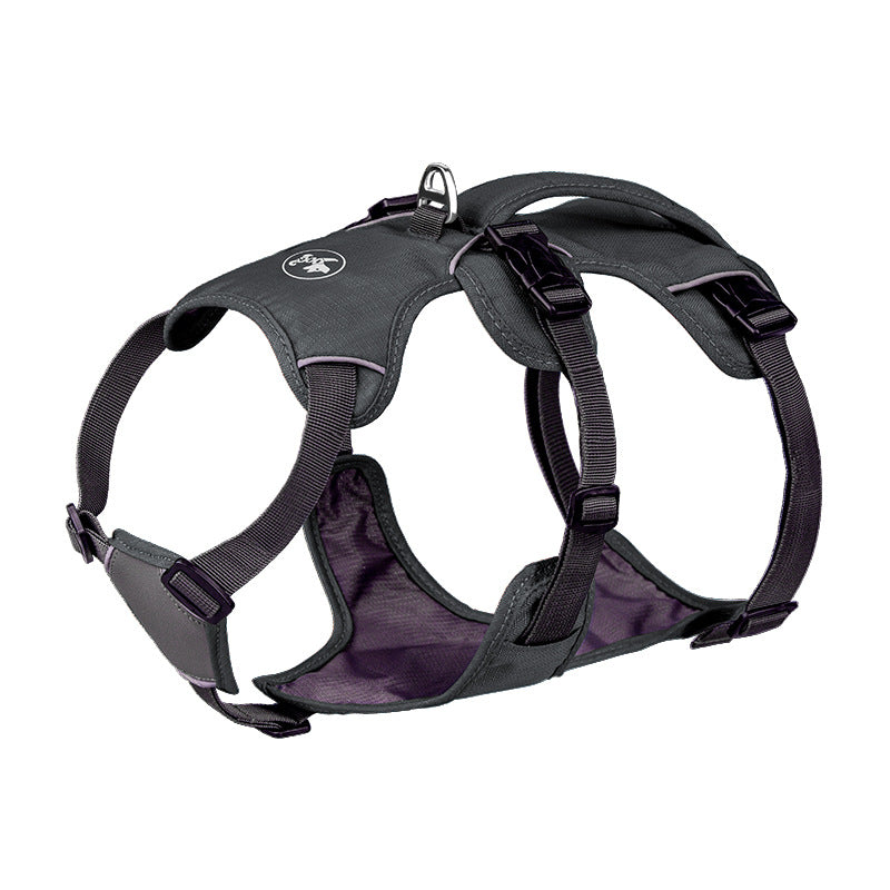 KFX-8574013 Large Anti-Slip Pet Chest Harness with Traction Rope in Various Colors