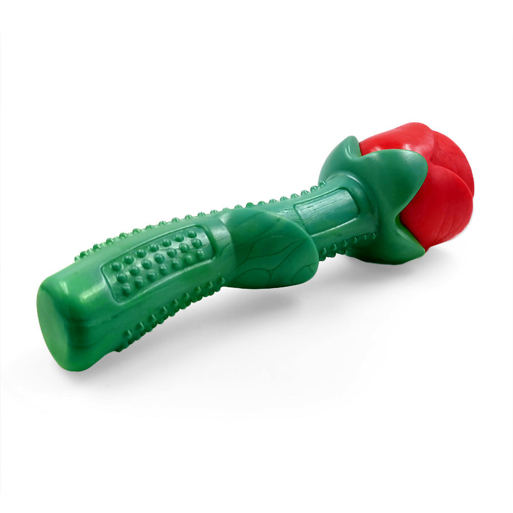 KFX-8575549 Puppy Chew Toy Molar Stick - Bite Resistant TPE, Available in Red and Blue