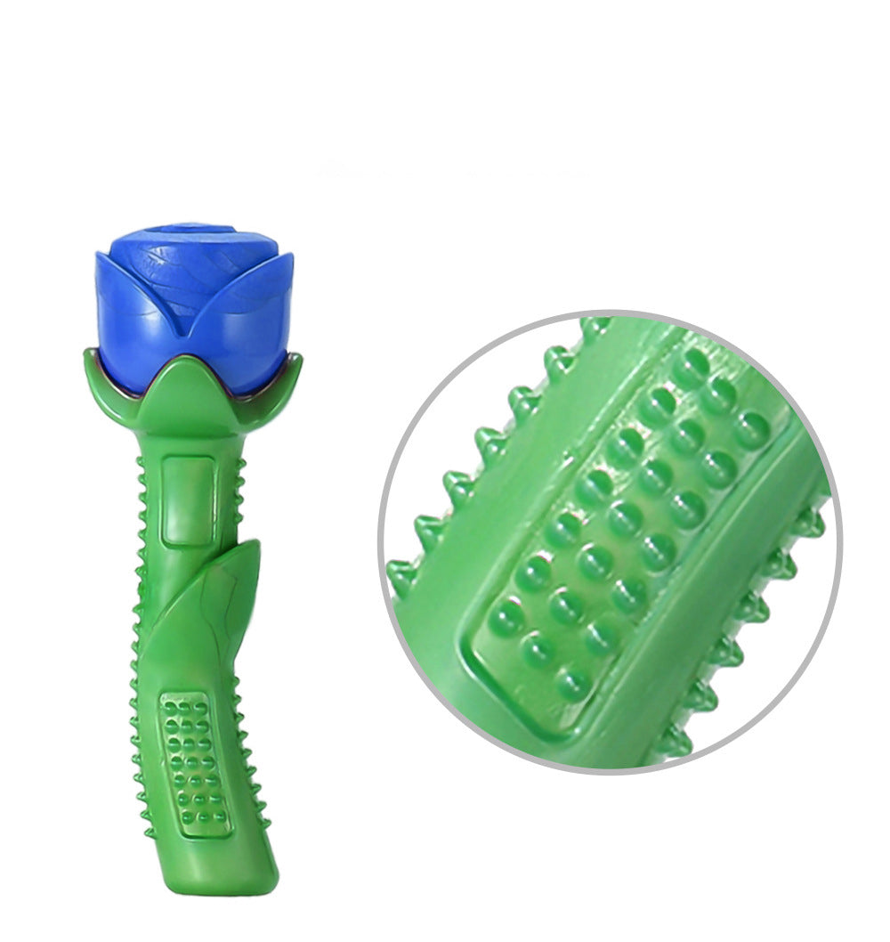 KFX-8575549 Puppy Chew Toy Molar Stick - Bite Resistant TPE, Available in Red and Blue