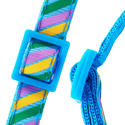 KFX-8576701 Twill Printed Pet Collar with Adjustable Bell, 1.0cm Width, Fits 19-32cm Neck