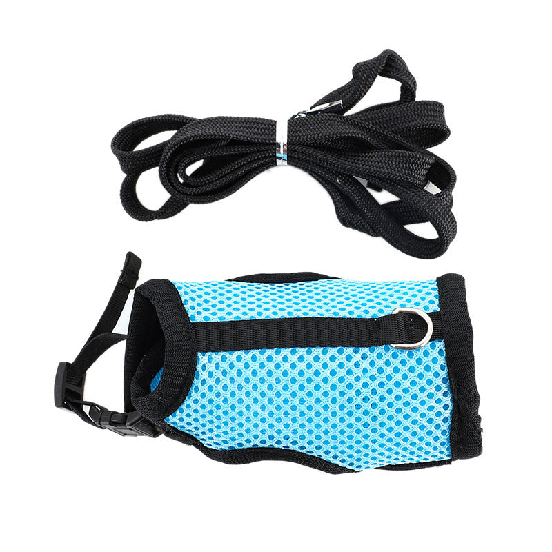 KFX-8577341 Mini Pet Traction Vest for Guinea Pigs and Rabbits - Mesh Chest Strap in Various Colors