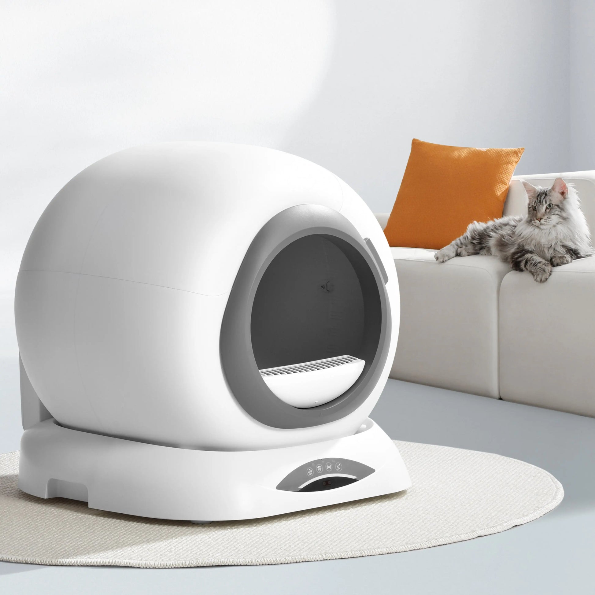 KFX-857811 Automatic Self-Cleaning Cat Litter Box with Tuya App Control - 65L Capacity, Easy to Clean, Smart Features