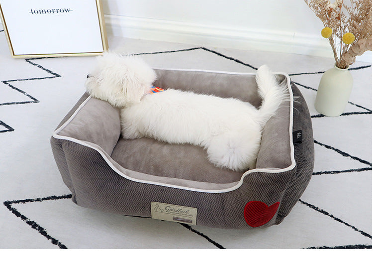 KFX-8578749 Removable and Washable Cloth Dog Kennel in Grey - Multiple Sizes Available
