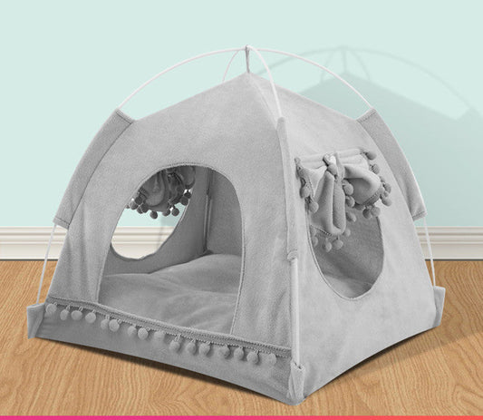 KFX-8579517 Cozy Four Seasons Dog House and Cat Tent - Soft, Anti-Skid, Available in Four Sizes