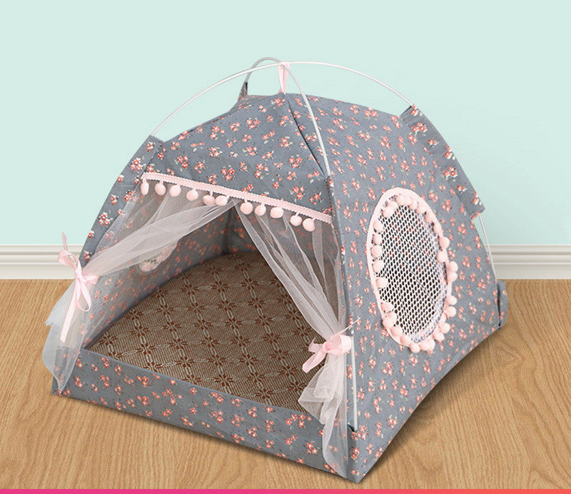 KFX-8579517 Cozy Four Seasons Dog House and Cat Tent - Soft, Anti-Skid, Available in Four Sizes