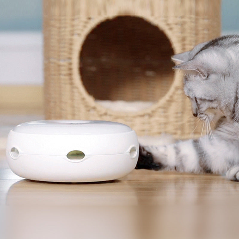 KFX-8581309 Automatic Electric Cat Toy with Smart Turntable and Donut Design