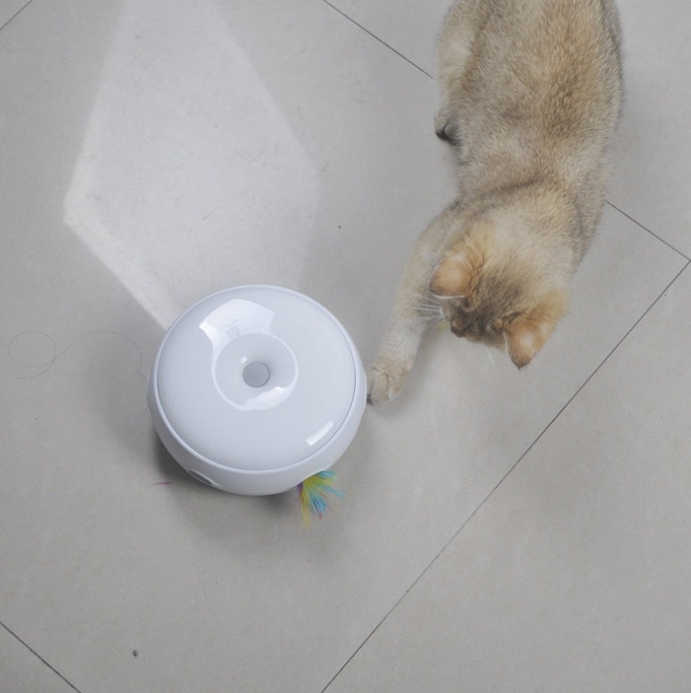 KFX-8581309 Automatic Electric Cat Toy with Smart Turntable and Donut Design