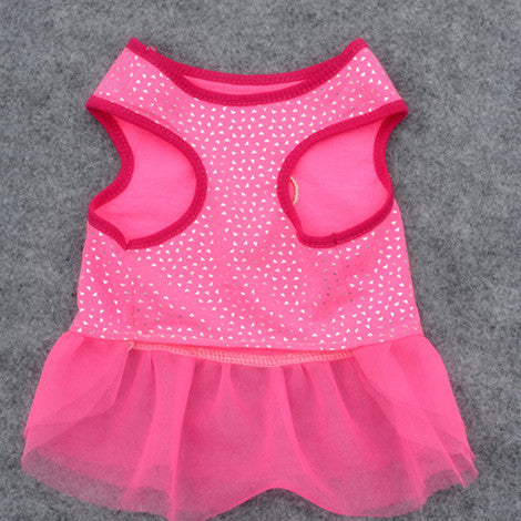 KFX-8582845 Cute Embroidered Cotton Skirt for Puppies