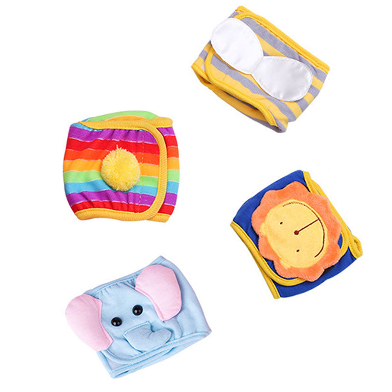 KFX-8586045 Menstrual Safety Pants for Pets in Fun Cartoon Patterns – Cotton, Various Sizes Available