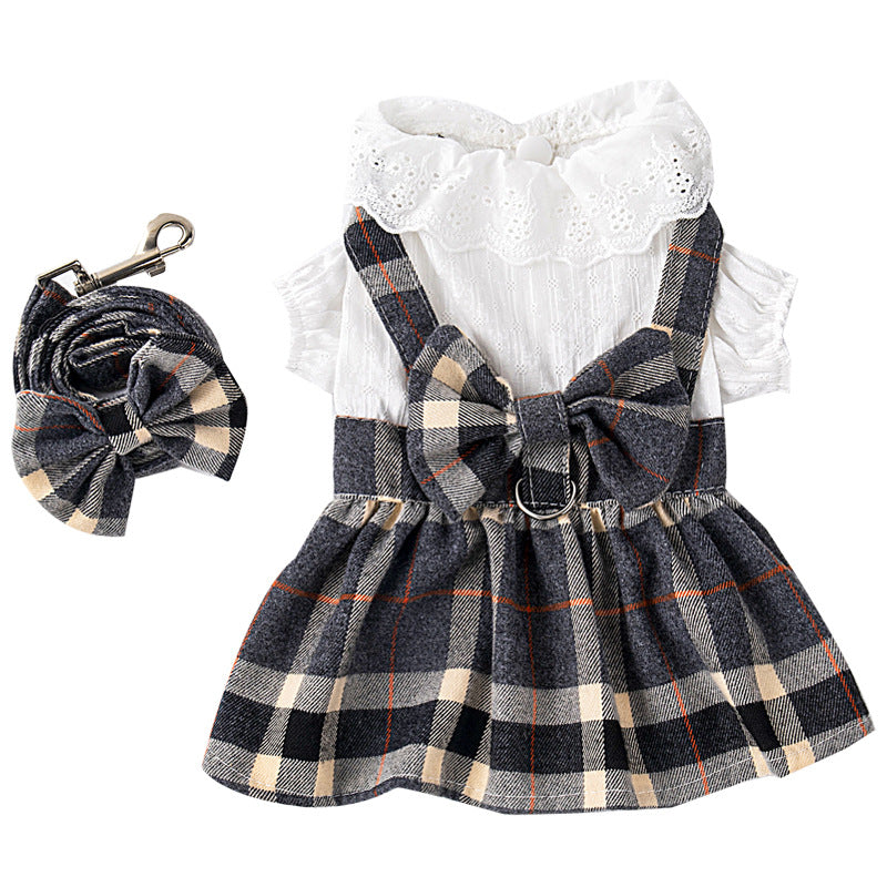 KFX-8586813 Kids' Chest Strap Drawstring Princess Dress - Lightweight and Comfortable Skirt for General Use