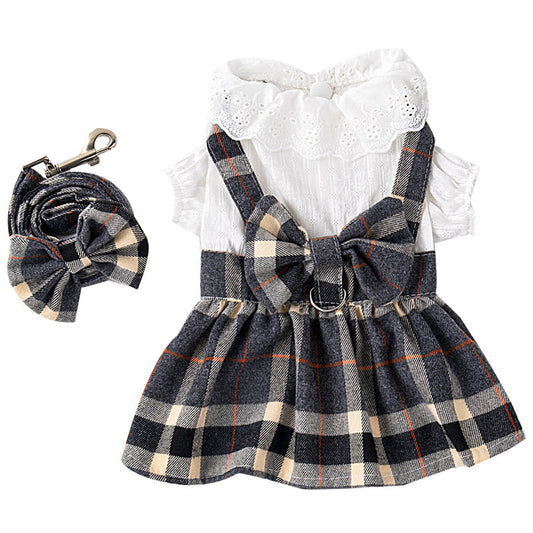 KFX-8586813 Kids' Chest Strap Drawstring Princess Dress - Lightweight and Comfortable Skirt for General Use
