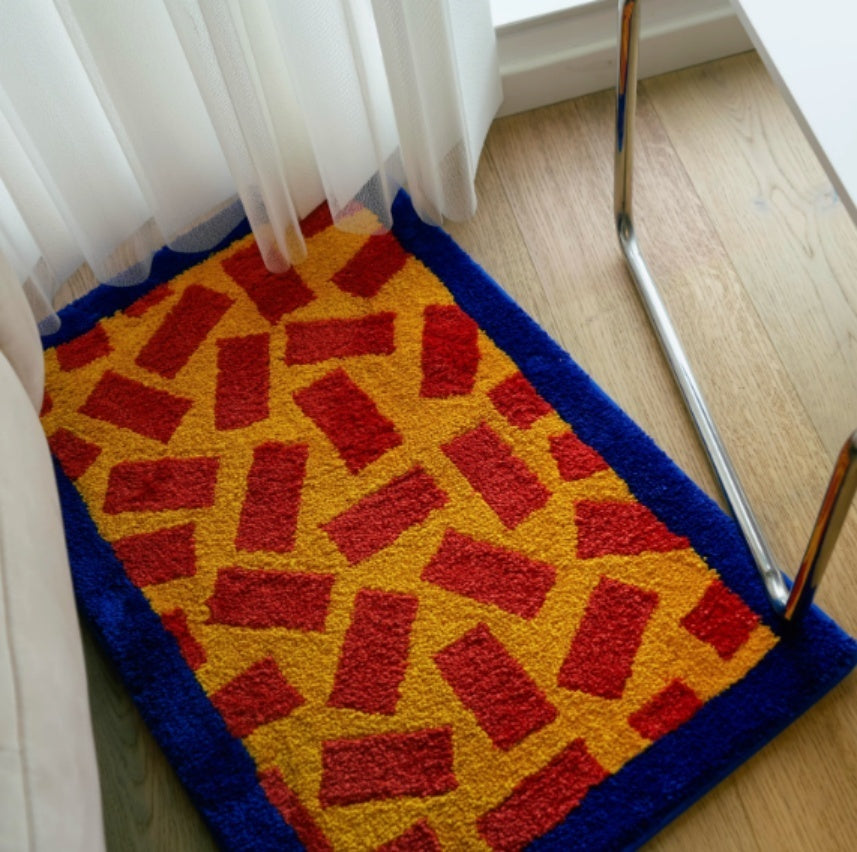 KFX-8587069 Dopamine Color Matching Square Carpet in Multiple Patterns and Colors