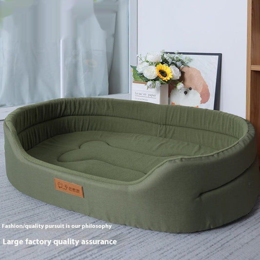 KFX-8596029 Universal Cozy Polar Fleece Dog Bed - Anti-Bite Design in Multiple Colors and Sizes