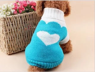KFX-8599741 Knitted Red Acrylic Sweater for Small and Medium-Sized Dogs and Cats