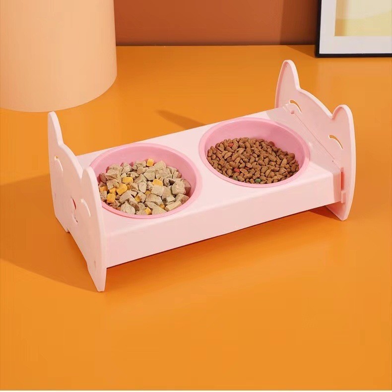 KFX-8601917 Anti-Spill Automatic Pet Water Food Bowl for Dogs and Cats, Multiple Color Options