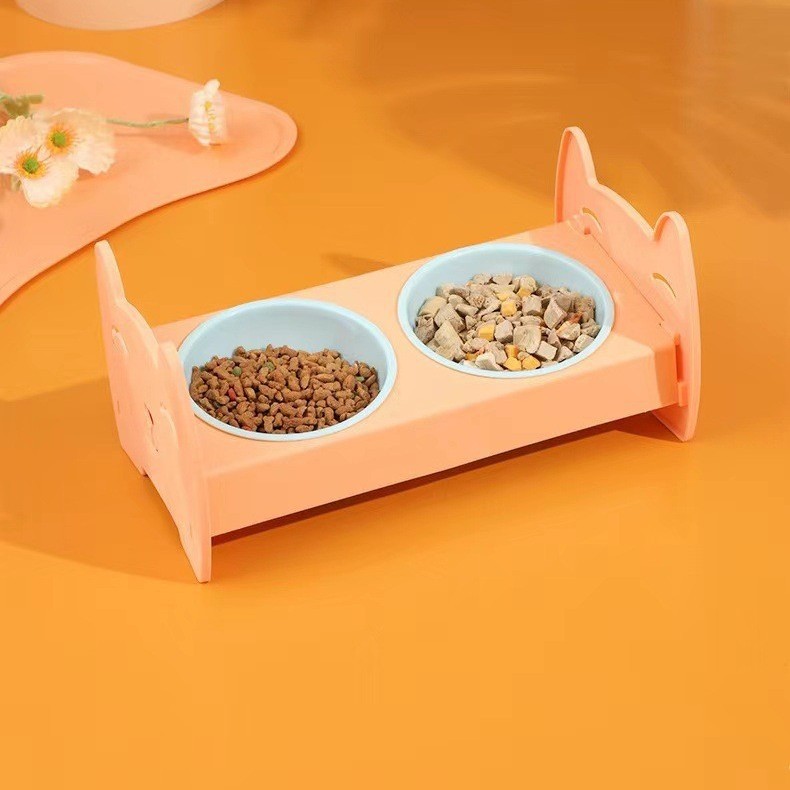 KFX-8601917 Anti-Spill Automatic Pet Water Food Bowl for Dogs and Cats, Multiple Color Options