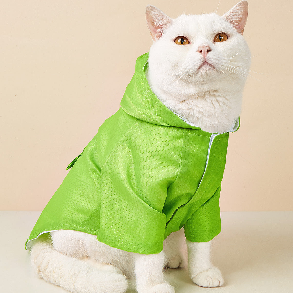 KFX-8602301 Reflective Stripe Raincoat for Cats and Dogs - Various Colors and Sizes Available