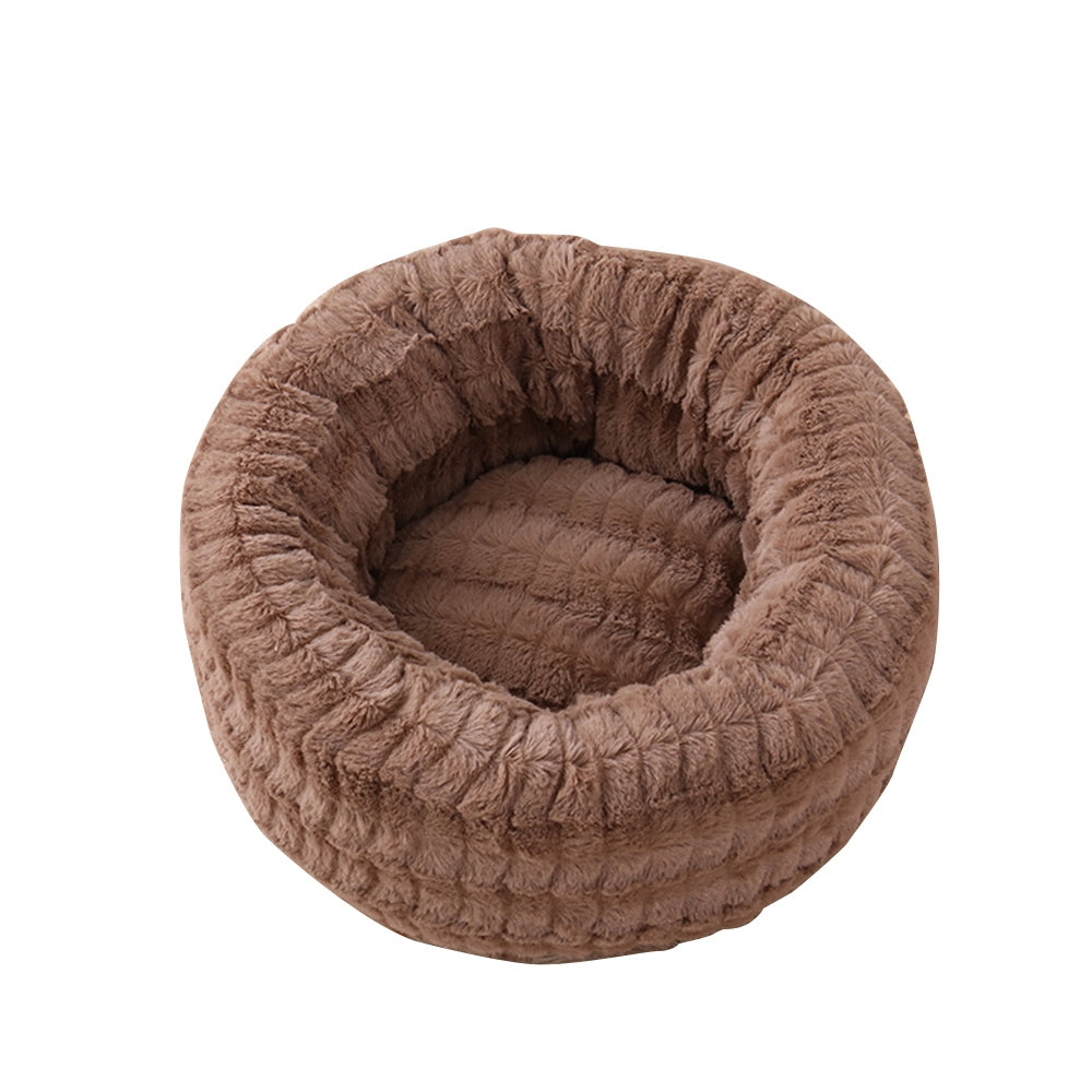 KFX-8605757 Cozy Round Plush Pet Nest for Cats – Soft, Warm & Comfortable Sleeping Space