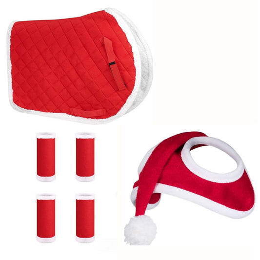 KFX-8607165 Solid Color Velvet Party Christmas Hat and Baby Shoe Set for Winter Celebrations