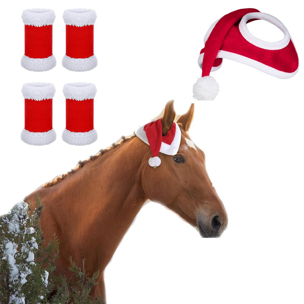 KFX-8607165 Solid Color Velvet Party Christmas Hat and Baby Shoe Set for Winter Celebrations
