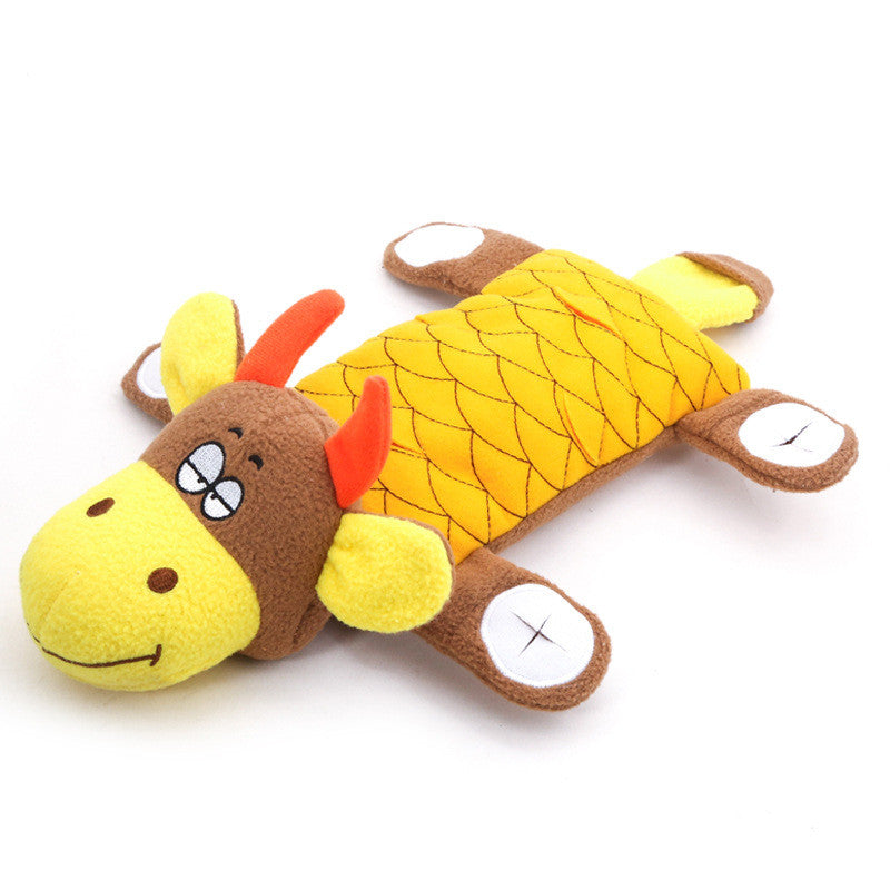 KFX-8608317 Plush Dog Toy with Sound, Molar Teeth Resistant, Fun and Durable - 36x22cm