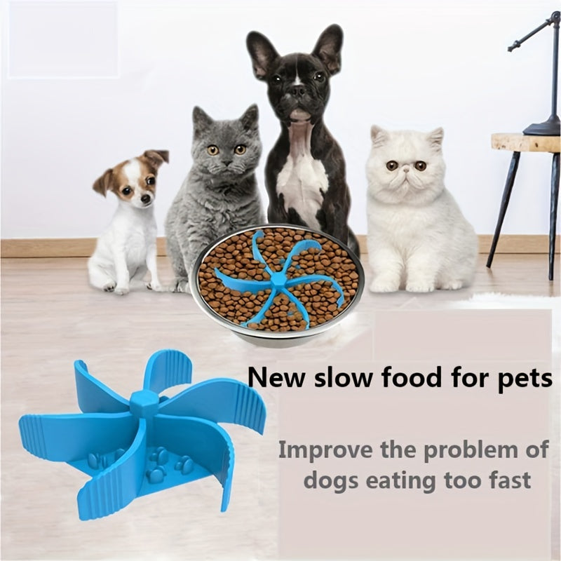 KFX-8608957 Silicone Hexagon Dog Slow Feeding Mat with Suction for Easy Eating and Grooming