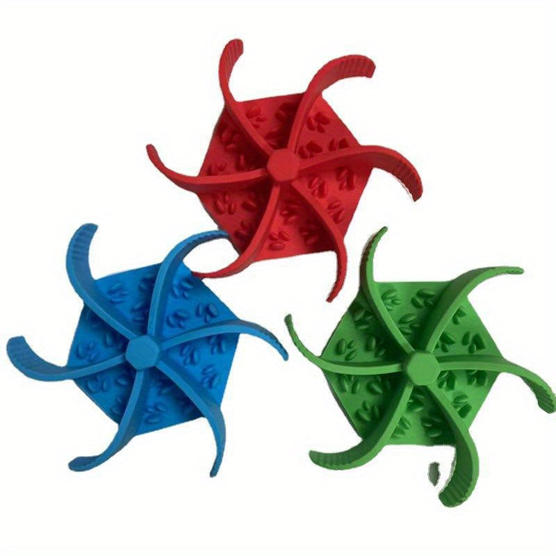 KFX-8608957 Silicone Hexagon Dog Slow Feeding Mat with Suction for Easy Eating and Grooming