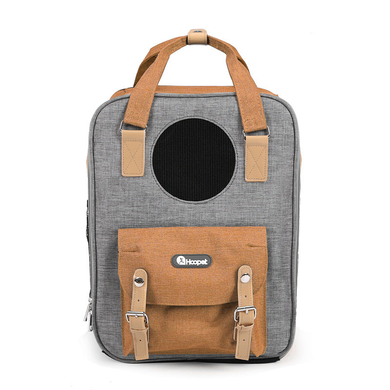 KFX-8609725 Breathable Large-Capacity Pet Carrier Bag for Cats, 31x25x42cm Mesh Design