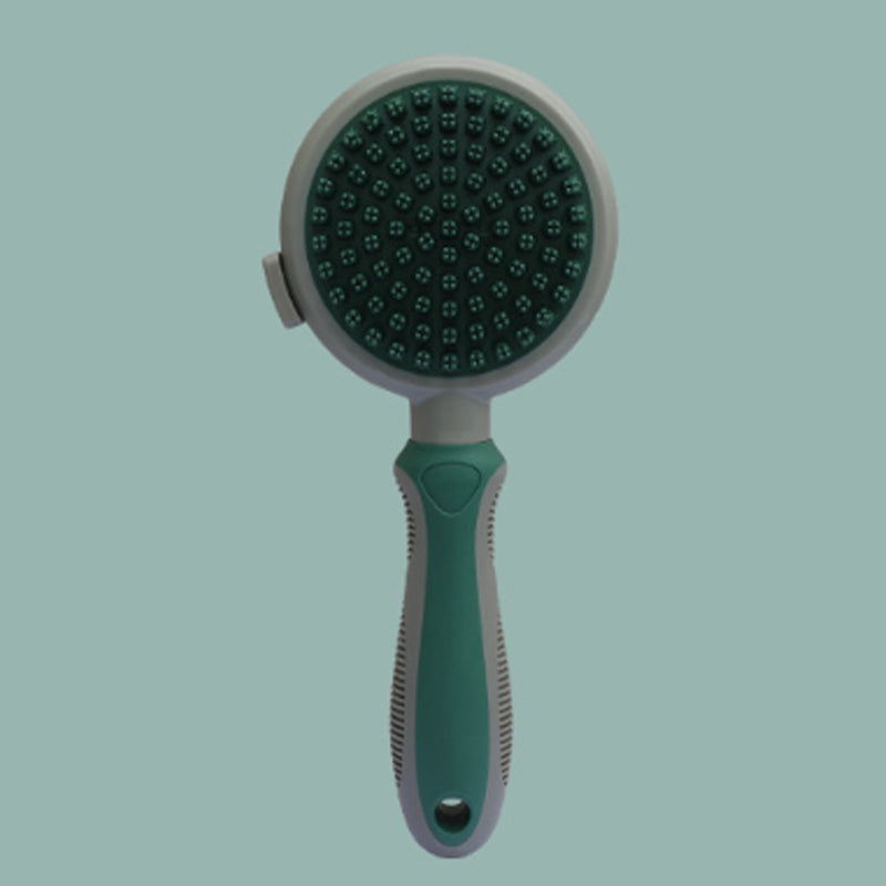 KFX-8610749 2in1 Cat and Dog Grooming Brush with Soft Rubber Pins for Bathing, Shedding, and Massaging Long-Haired Pets