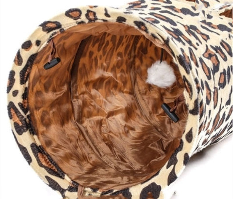 KFX-8612285 Long Cat Tunnel for Play and Exploration, 125cm Plush Paper Wire Design
