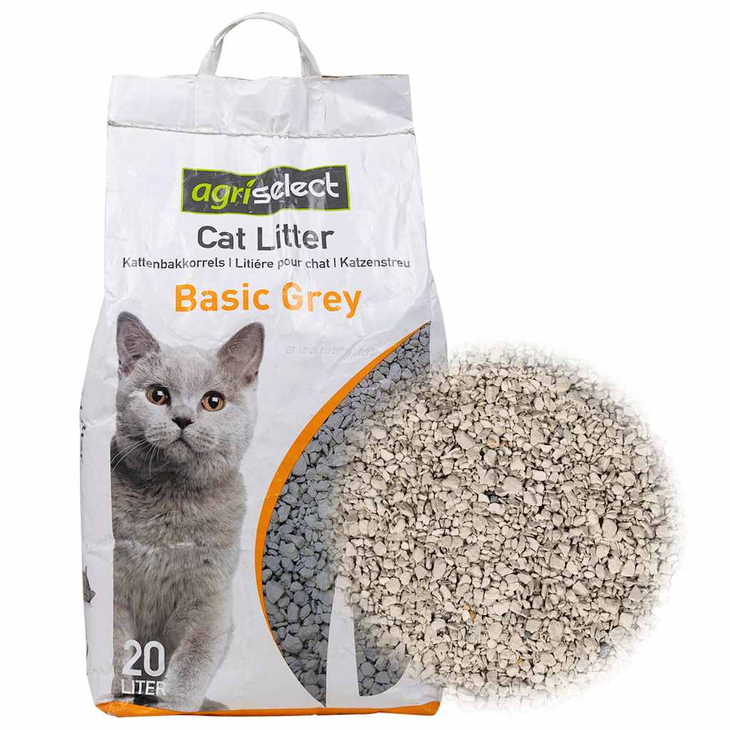 KFX-8613437 Absorbent Baby Powder Scented Cat Litter, 20L Bentonite with Clumping Action and Odor Control