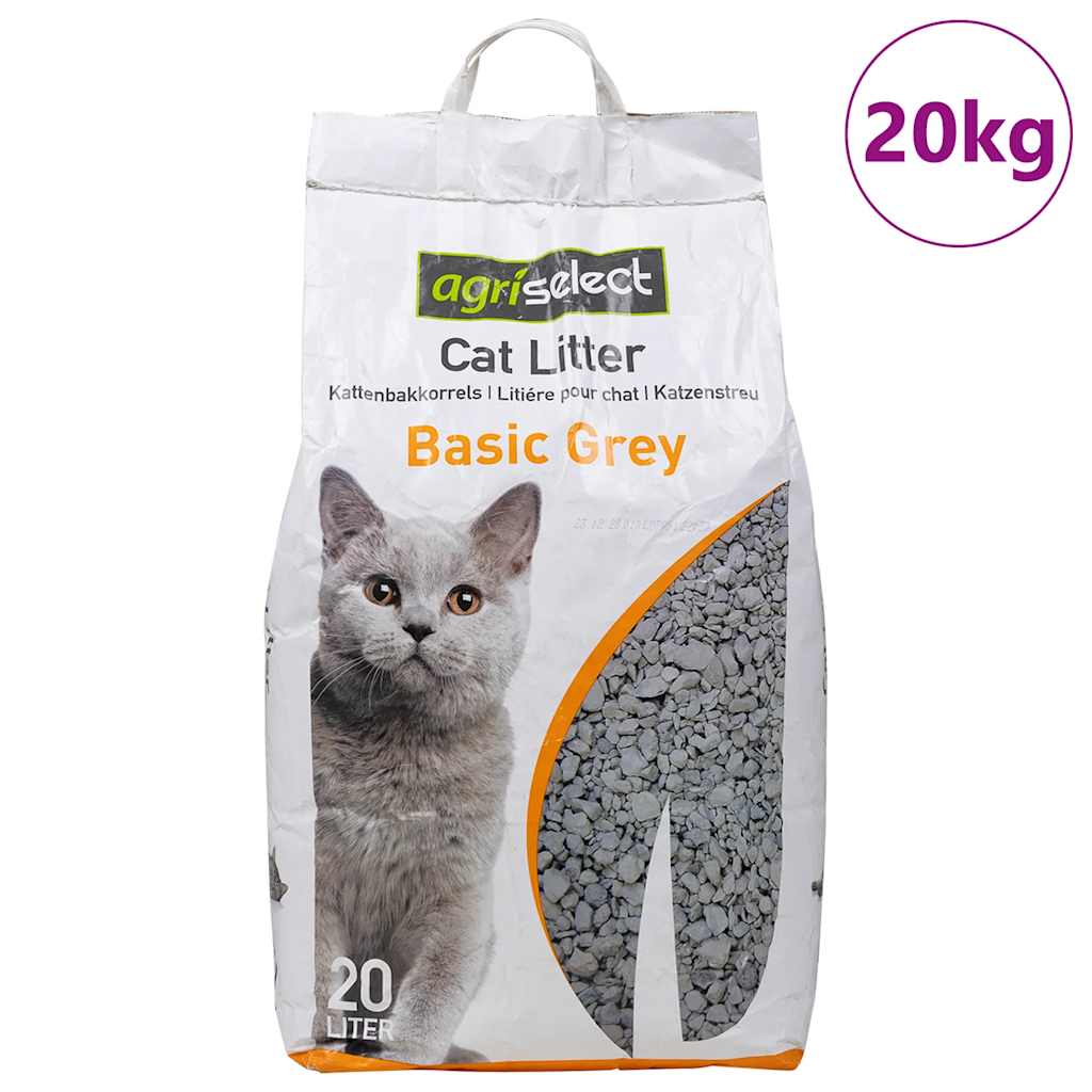KFX-8613437 Absorbent Baby Powder Scented Cat Litter, 20L Bentonite with Clumping Action and Odor Control