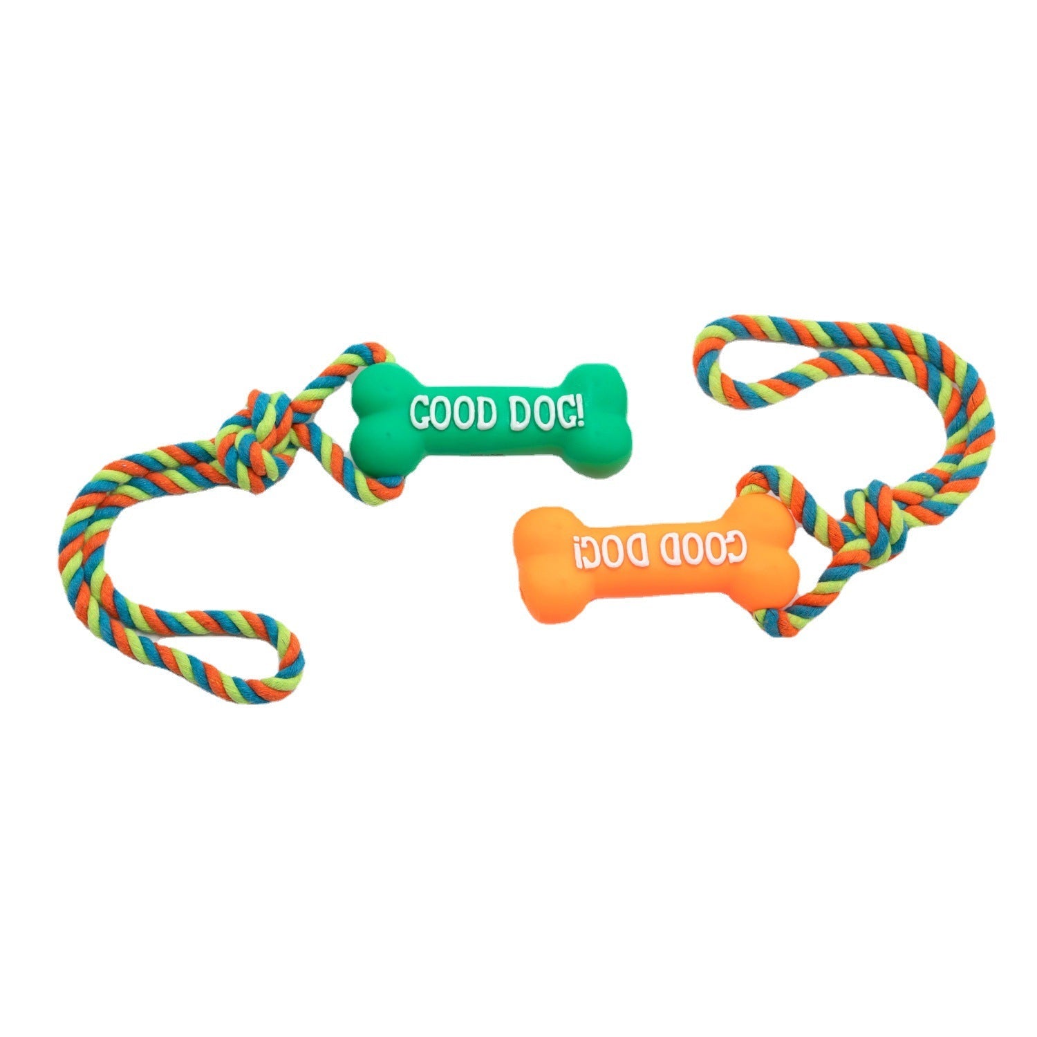KFX-8614077 Durable Bite-Resistant Dog Bone Toy with Vocalization - Available in Multiple Colors