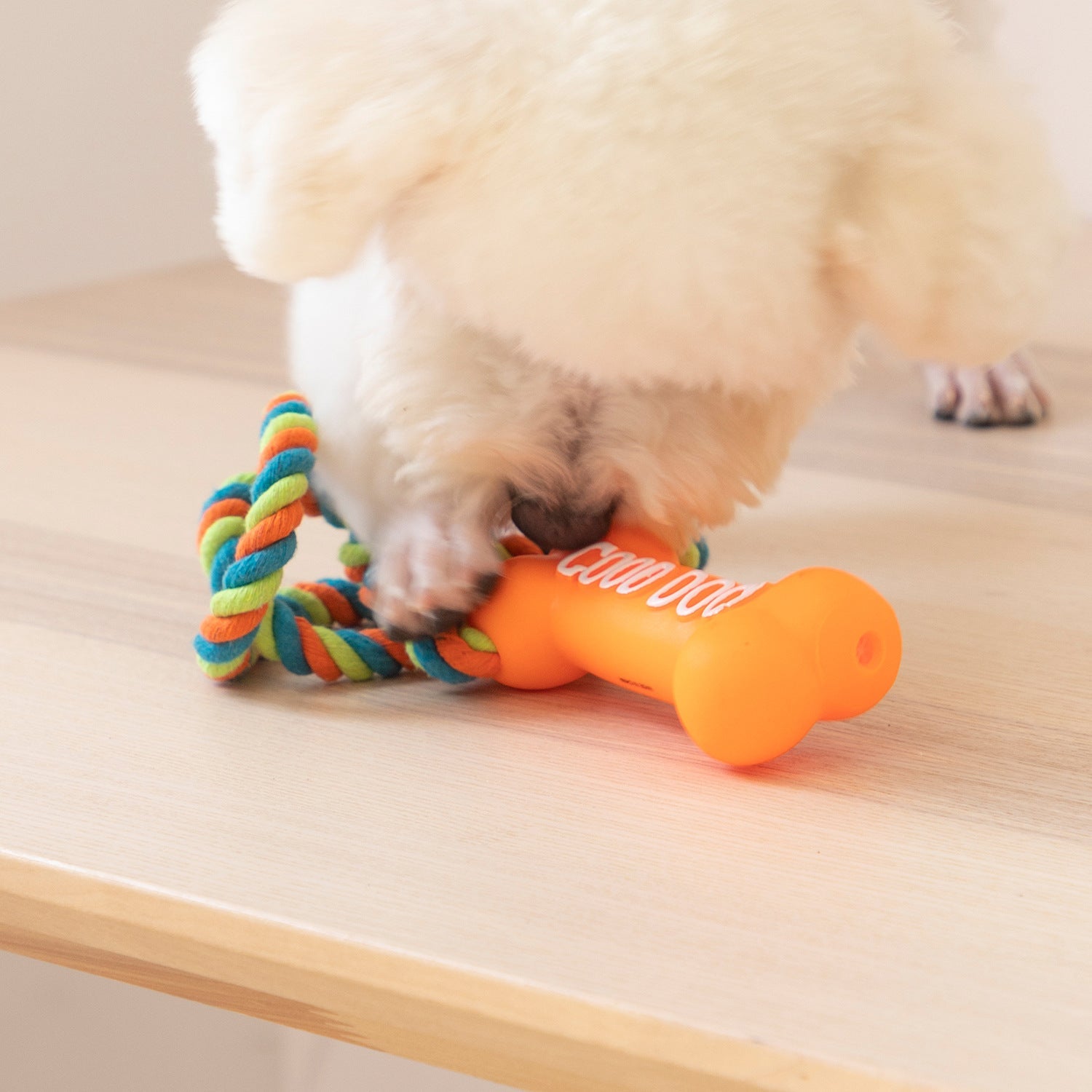 KFX-8614077 Durable Bite-Resistant Dog Bone Toy with Vocalization - Available in Multiple Colors