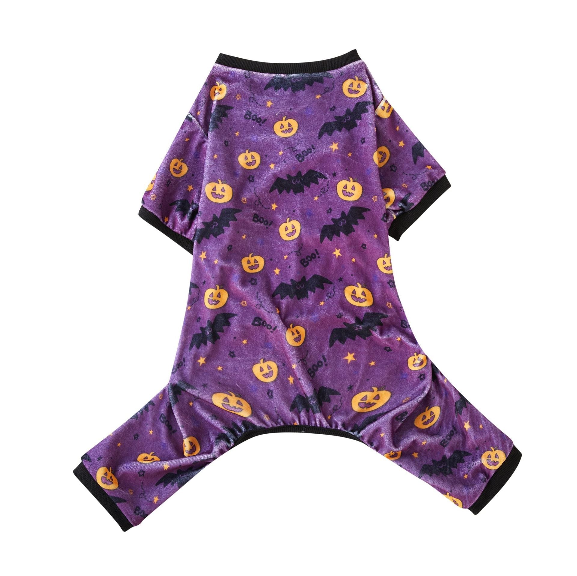 KFX-8615613 Cute Halloween Themed Pet Clothing for Dogs and Cats - Purple, Orange, and White Options Available