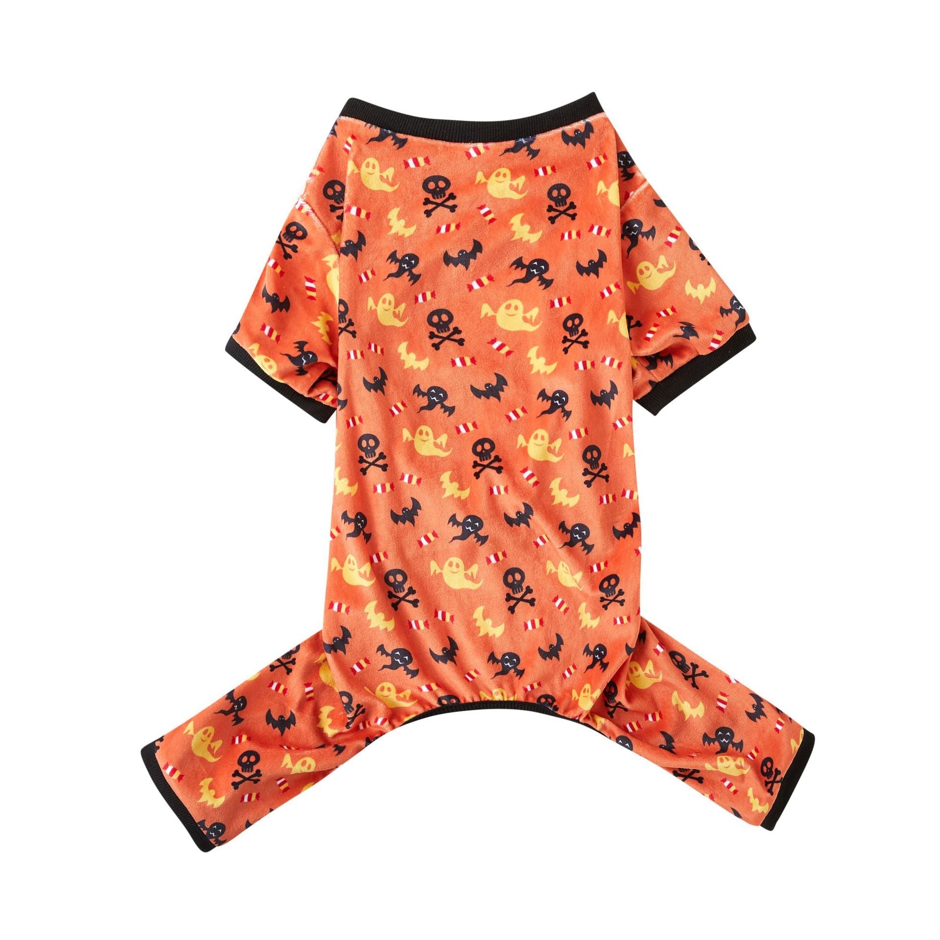 KFX-8615613 Cute Halloween Themed Pet Clothing for Dogs and Cats - Purple, Orange, and White Options Available
