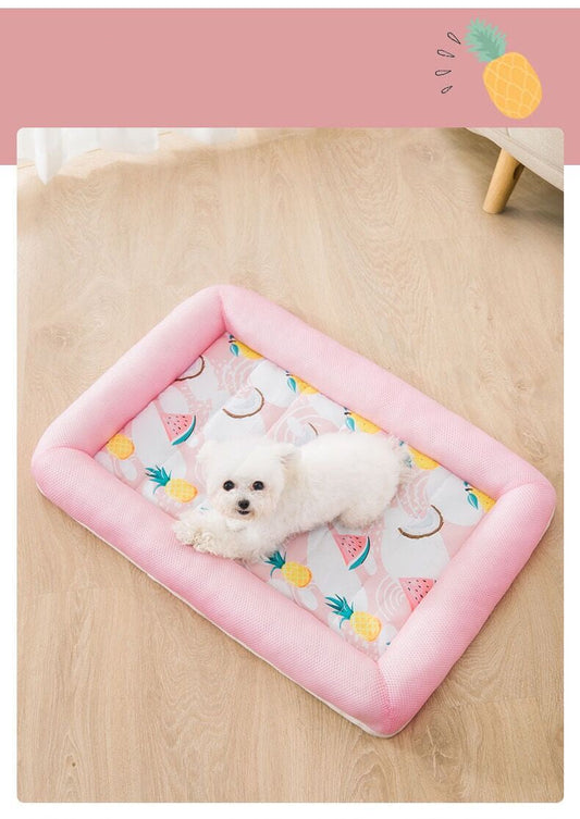 KFX-8617277 Cozy Printed Fruit Enclosure Nest for Small Pets - Breathable Mesh Fabric & High Resilience Filling