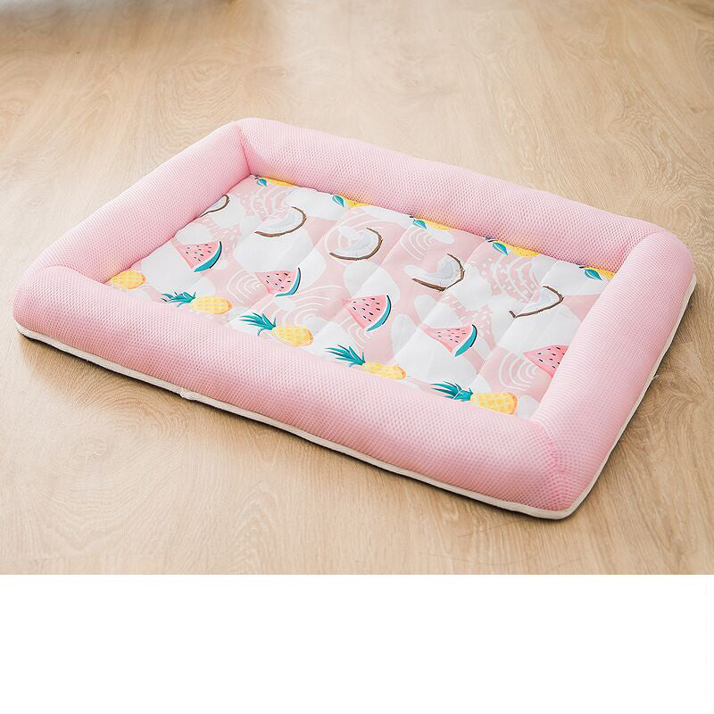 KFX-8617277 Cozy Printed Fruit Enclosure Nest for Small Pets - Breathable Mesh Fabric & High Resilience Filling