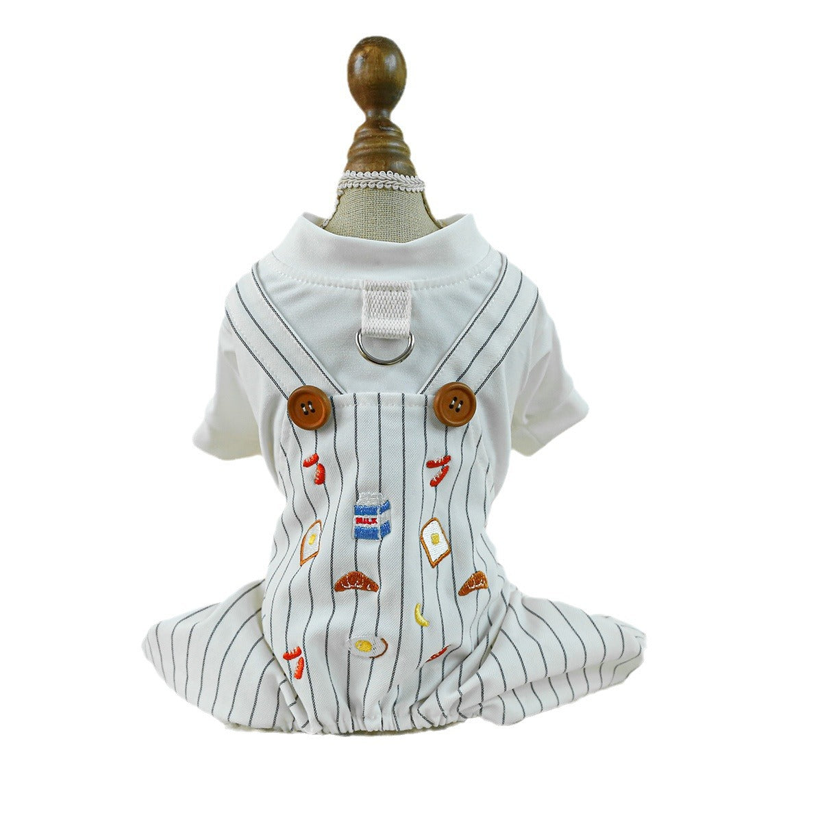 KFX-8618813 Casual Polyester Single Layer Dog Overalls - Multiple Sizes Available