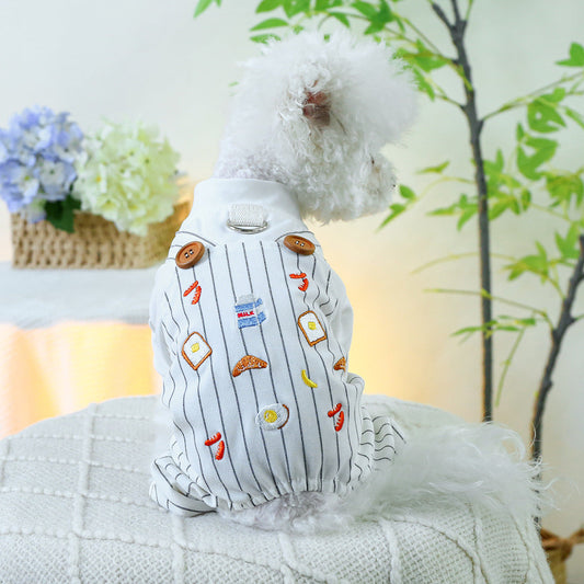 KFX-8618813 Casual Polyester Single Layer Dog Overalls - Multiple Sizes Available