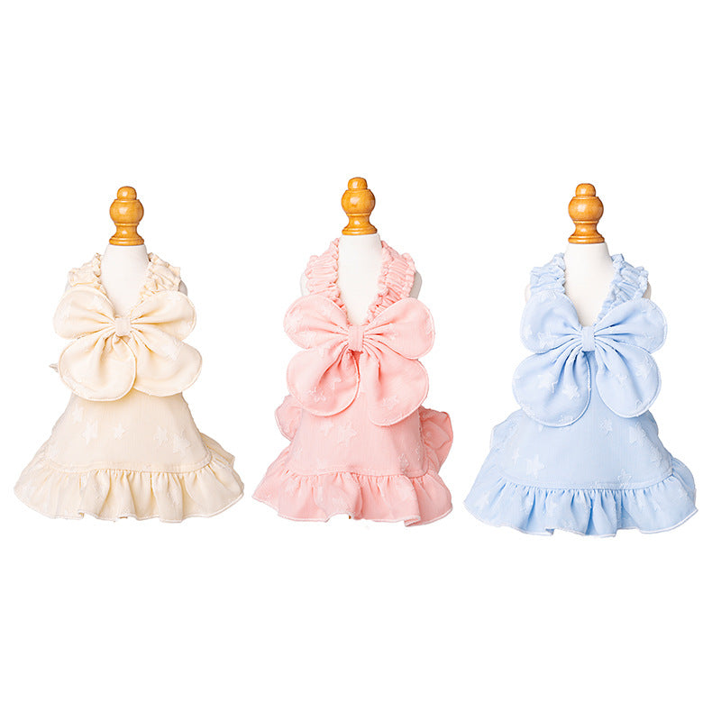 KFX-8620605 Sweet Cotton Suspender Skirt for Small Dogs in Princess Style