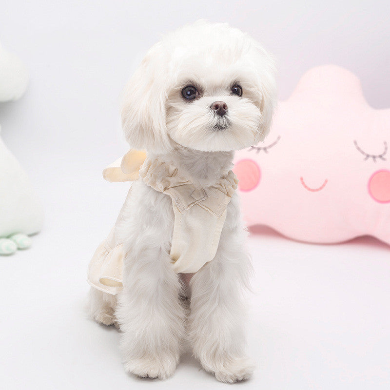 KFX-8620605 Sweet Cotton Suspender Skirt for Small Dogs in Princess Style