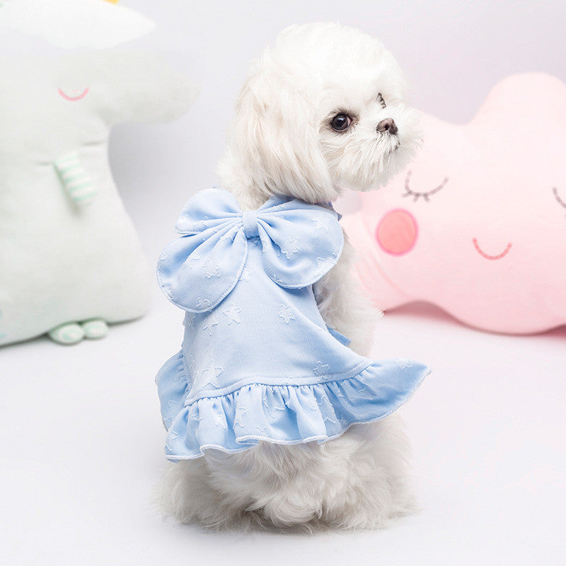 KFX-8620605 Sweet Cotton Suspender Skirt for Small Dogs in Princess Style