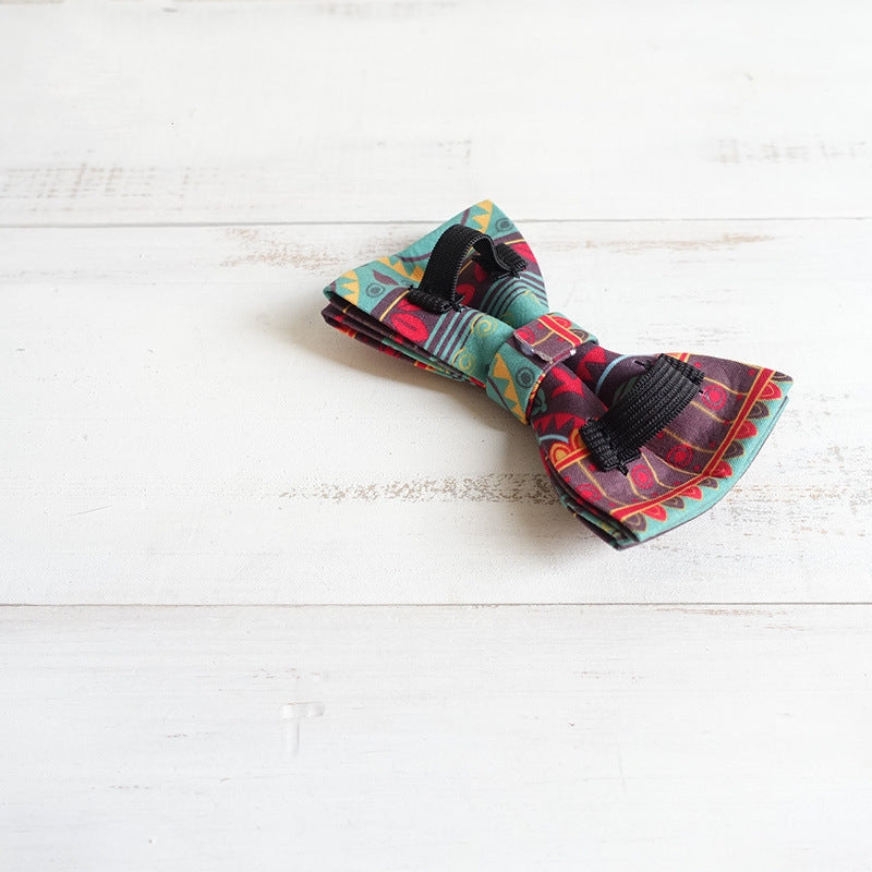 KFX-8620989 Chic Polyester Pet Bow Tie Collar Jewelry for Fashionable Pets - Multiple Sizes Available