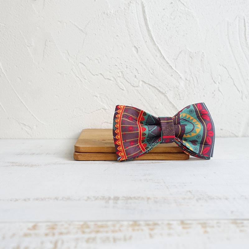 KFX-8620989 Chic Polyester Pet Bow Tie Collar Jewelry for Fashionable Pets - Multiple Sizes Available